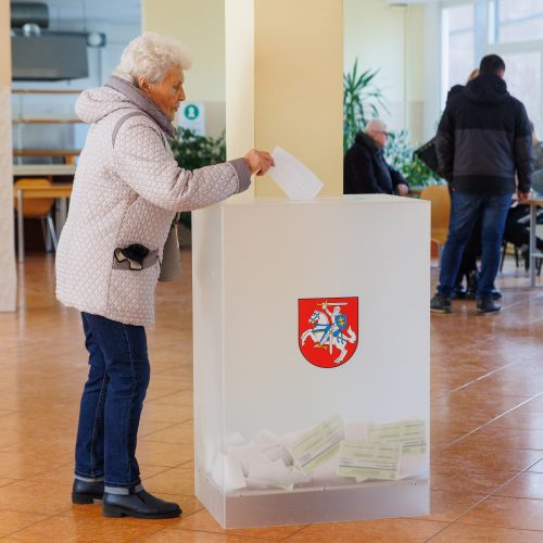 Lietuvoje vyksta savivaldybių rinkimų antrasis turas  © P. Paleckio/BNS nuotr.