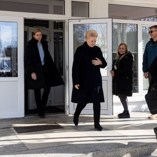 D. Grybauskaitė balsavo antrajame savivaldos rinkimų ture  © P. Paleckio/BNS nuotr.