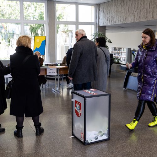 Lietuvoje vyksta savivaldybių rinkimų antrasis turas  © P. Paleckio/BNS nuotr.