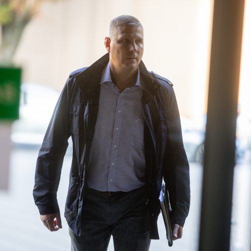 V. Šiliauskas Kauno apygardos teisme  © T. Biliūno/BNS nuotr.