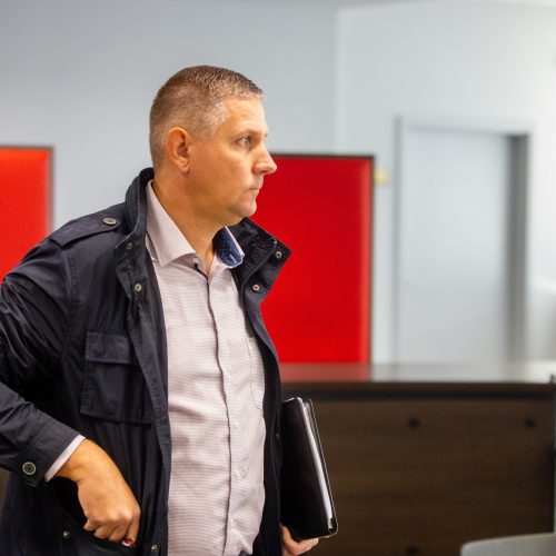 V. Šiliauskas Kauno apygardos teisme  © T. Biliūno/BNS nuotr.