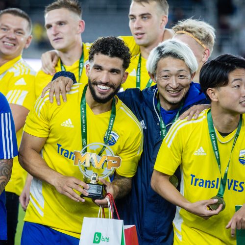 LFF taurės finalas: „TransInvest“ – „Šiauliai“ <span style=color:red;>(2:1)</span>  © Vyčio Šulinsko, T. Biliūno/BNS nuotr.