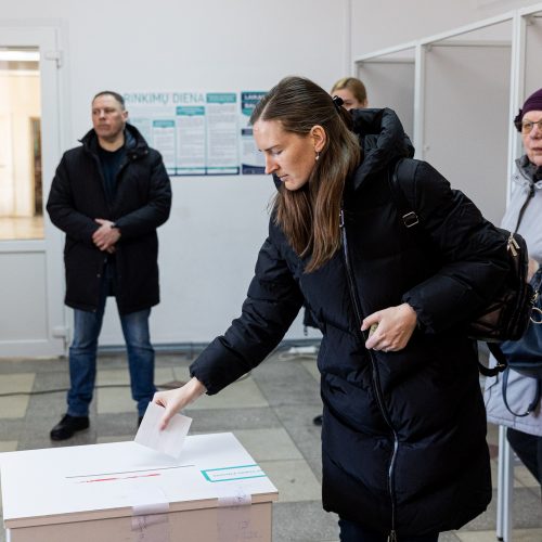 Lietuvoje vyksta savivaldybių rinkimų antrasis turas  © P. Paleckio/BNS nuotr.