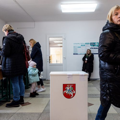 Lietuvoje vyksta savivaldybių rinkimų antrasis turas  © P. Paleckio/BNS nuotr.