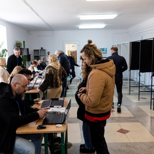 Lietuvoje vyksta savivaldybių rinkimų antrasis turas  © P. Paleckio/BNS nuotr.