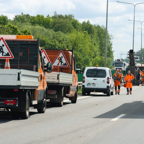 Spūstys važiuojant iš Kauno į Vilnių  © T. Biliūno/BNS nuotr.