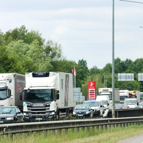 Spūstys važiuojant iš Kauno į Vilnių  © T. Biliūno/BNS nuotr.