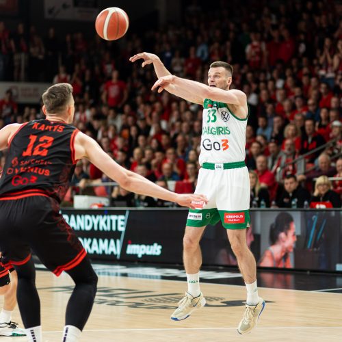 Antroji LKL finalo dvikova: Vilnius „Rytas“ – Kauno „Žalgiris“ <span style=color:red;>(94:71)</span>  © Ž. Gedvilos/BNS nuotr.