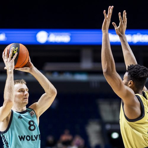LKL rungtynės: „Wolves“ – „Gargždai“  © I. Gelūno/BNS nuotr.