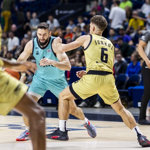 LKL rungtynės: „Wolves“ – „Gargždai“  © I. Gelūno/BNS nuotr.