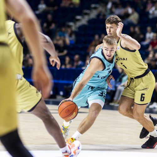 LKL rungtynės: „Wolves“ – „Gargždai“  © I. Gelūno/BNS nuotr.