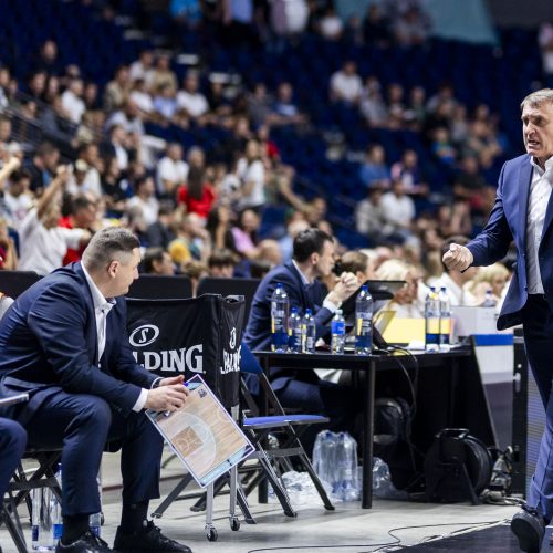 LKL rungtynės: „Wolves“ – „Gargždai“  © I. Gelūno/BNS nuotr.