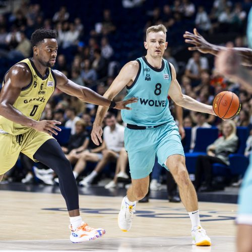 LKL rungtynės: „Wolves“ – „Gargždai“  © I. Gelūno/BNS nuotr.