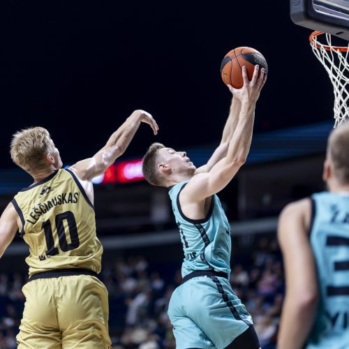 LKL rungtynės: „Wolves“ – „Gargždai“  © I. Gelūno/BNS nuotr.