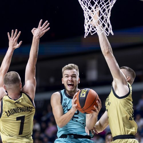 LKL rungtynės: „Wolves“ – „Gargždai“  © I. Gelūno/BNS nuotr.