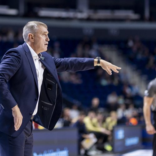 LKL rungtynės: „Wolves“ – „Gargždai“  © I. Gelūno/BNS nuotr.