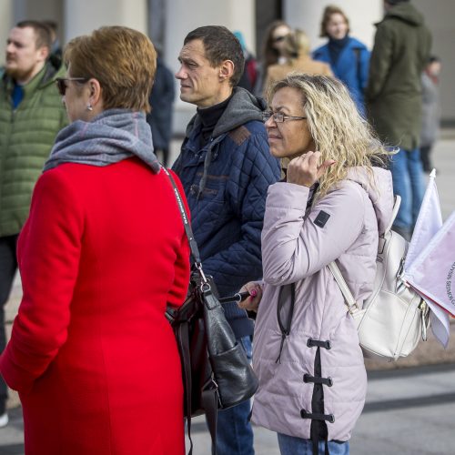 A. Astrauskaitės mitingas prieš pandemijos valdymą Vilniuje  © R. Lukoševičiaus/Fotobanko nuotr.