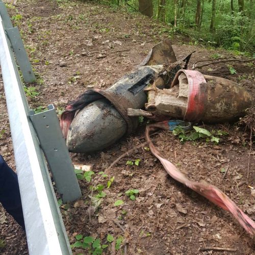 Aleksote aptikta mažiausiai pusšimtis aviacinių bombų  © Eitvydo Kinaičio, Vilmanto Raupelio nuotr.