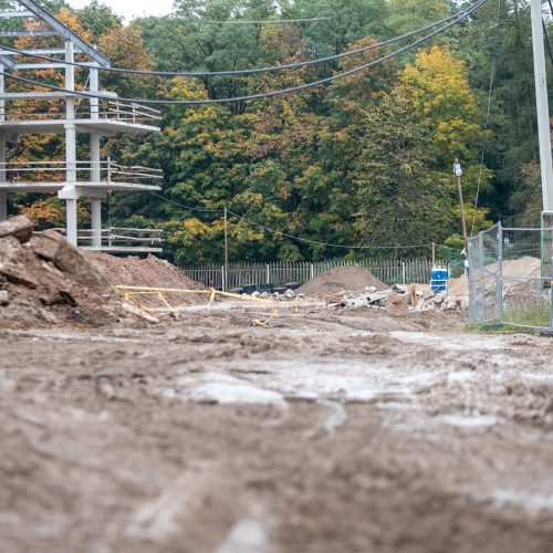 S.Dariaus ir S.Girėno stadione dirba sunkioji technika  © Justinos Lasauskaitės nuotr.