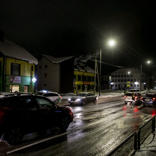 Kauno kelių policijos reidas, ieškant neblaivių vairuotojų  © Vilmanto Raupelio nuotr.