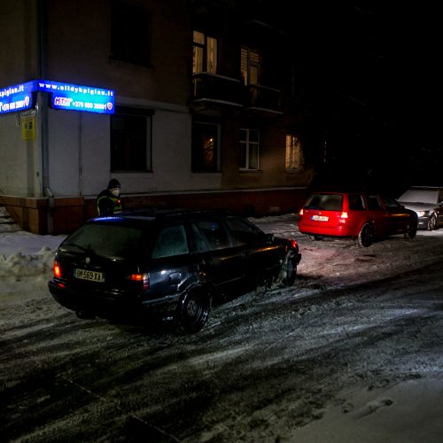 Kauno kelių policijos reidas, ieškant neblaivių vairuotojų  © Vilmanto Raupelio nuotr.