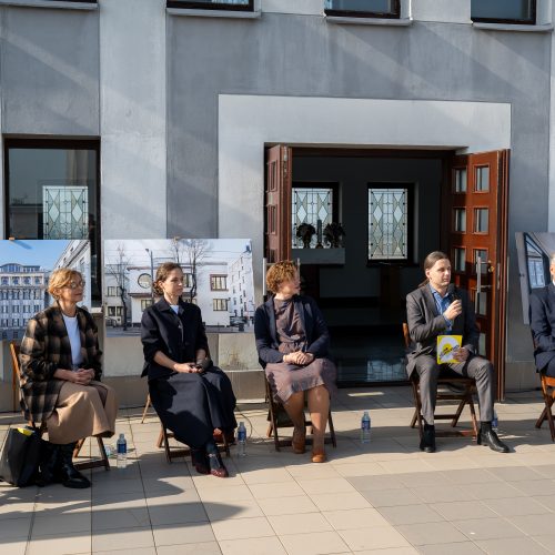 Kauno tarpukario architektūros įtraukimo Į UNESCO paveldo sąrašą pristatymas  © Regimanto Zakšensko nuotr.