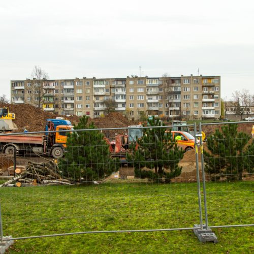 Vandentiekio avarija netoli „Girstučio“  © Laimio Steponavičiaus nuotr.