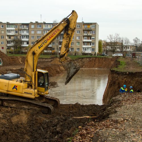 Vandentiekio avarija netoli „Girstučio“  © Laimio Steponavičiaus nuotr.