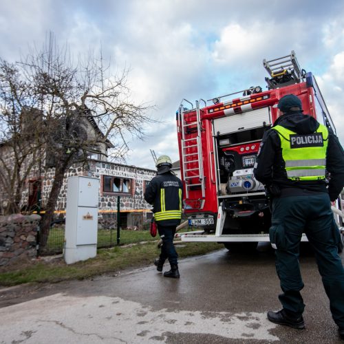 Ringauduose – sprogimas ir didžiulis gaisras  © Justinos Lasauskaitės nuotr.