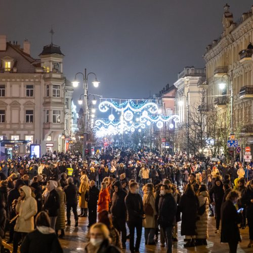 Kalėdų eglės įžiebimas Vilniuje 2021  © L. Balandžio/„BNS Foto“, S. Žiūros nuotr.