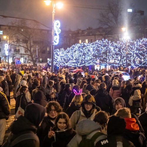 Kalėdų eglės įžiebimas Vilniuje 2021  © L. Balandžio/„BNS Foto“, S. Žiūros nuotr.