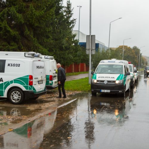 Krata policijos sulaikyto BMW vairuotojo namuose  © Laimio Steponavičiaus nuotr.