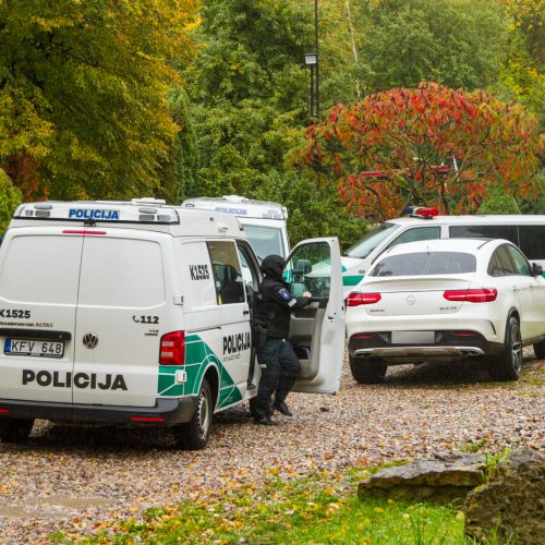 Krata policijos sulaikyto BMW vairuotojo namuose  © Laimio Steponavičiaus nuotr.