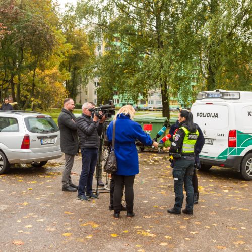 Dėl Kauno daugiabutyje rasto sprogmens – gyventojų evakuacija  © Laimio Steponavičiaus nuotr.