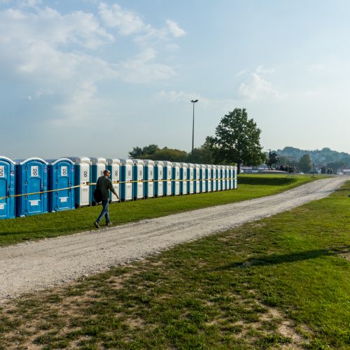 Santakoje – paskutiniai pasiruošimai Šventojo Tėvo vizitui  © Laimio Steponavičiaus nuotr.