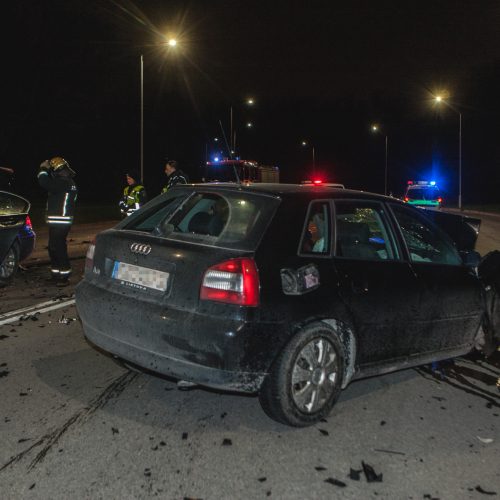 BMW ir „Audi“ avarija Kaune  © Laimio Steponavičiaus nuotr.