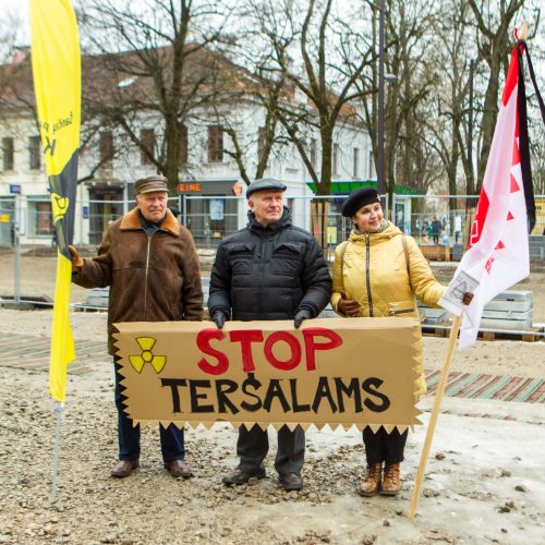 Šančių protestas dėl automobilių plovyklos  © Laimio Steponavičiaus nuotr.