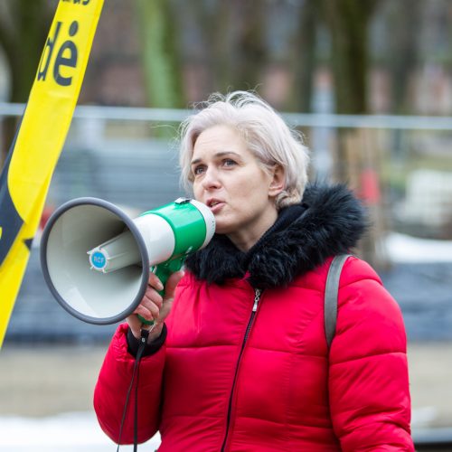 Šančių protestas dėl automobilių plovyklos  © Laimio Steponavičiaus nuotr.