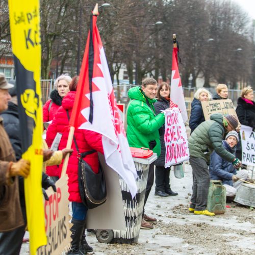 Šančių protestas dėl automobilių plovyklos  © Laimio Steponavičiaus nuotr.