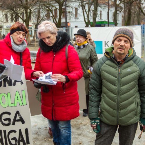 Šančių protestas dėl automobilių plovyklos  © Laimio Steponavičiaus nuotr.