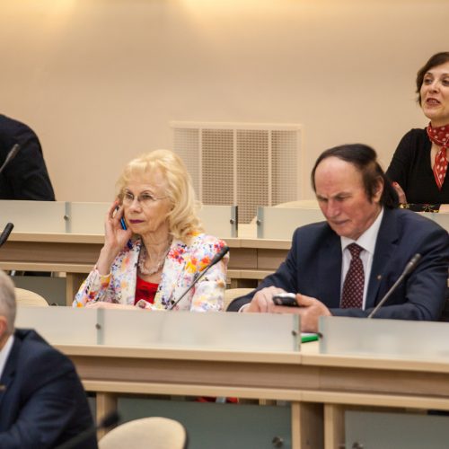 Paskutinis 2015-2019 metų kadencijos tarybos posėdis  © Laimio Steponavičiaus nuotr.