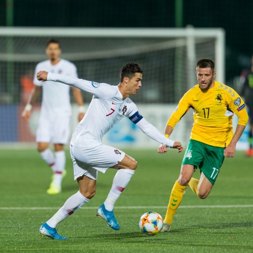 Futbolas: Lietuva – Portugalija 1:5  © B. Barausko ir I. Gelūno/Fotobanko nuotr.