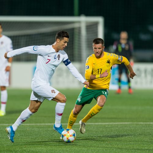 Futbolas: Lietuva – Portugalija 1:5  © B. Barausko ir I. Gelūno/Fotobanko nuotr.