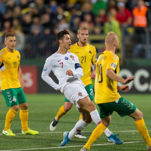 Futbolas: Lietuva – Portugalija 1:5  © B. Barausko ir I. Gelūno/Fotobanko nuotr.