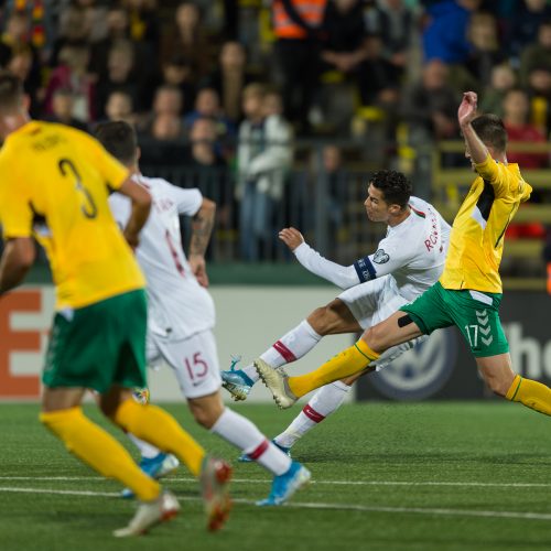 Futbolas: Lietuva – Portugalija 1:5  © B. Barausko ir I. Gelūno/Fotobanko nuotr.