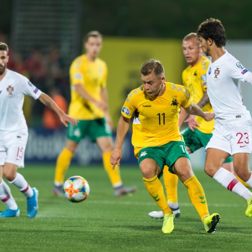 Futbolas: Lietuva – Portugalija 1:5  © B. Barausko ir I. Gelūno/Fotobanko nuotr.