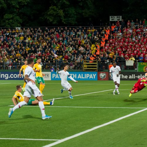 Futbolas: Lietuva – Portugalija 1:5  © B. Barausko ir I. Gelūno/Fotobanko nuotr.