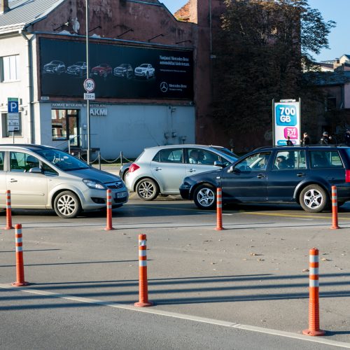 Policijos reidas judrioje Kauno gatvėje  © Vilmanto Raupelio nuotr.