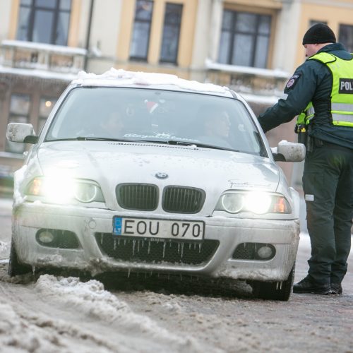 Policijos reidas „Švarus vairuotojas“  © Vilmanto Raupelio nuotr.