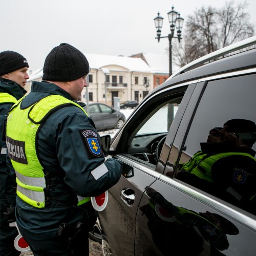 Policijos reidas „Švarus vairuotojas“  © Vilmanto Raupelio nuotr.